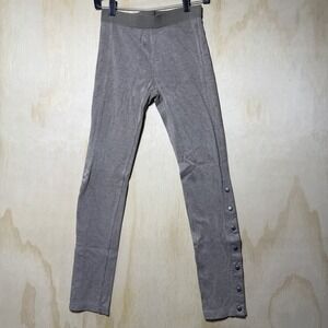 BCBG MaxAzria Womens Leggings Small Brown Stretch Snap‎ Ankle Casual Pants